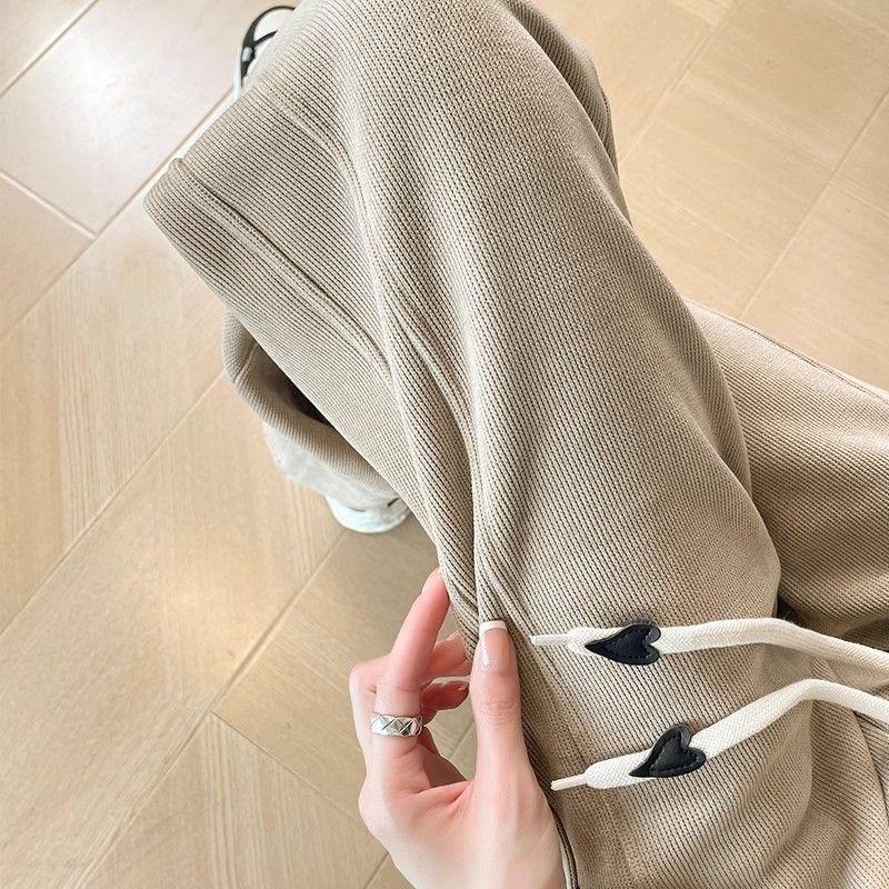 Wide Leg Pants Women Spring Autumn Winter Casual Sweatpants - Fleece and Non-Fleece Options
