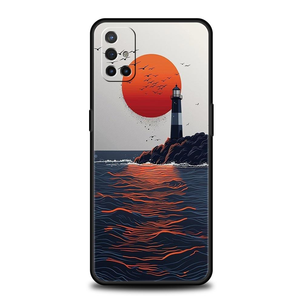 Mountain Sunrise Line Case For OnePlus 15 13 12 11 10 9 8 15T 13T 10T 7T Pro 13R 12R 9RT 8T Nord 4 N10 2T CE 2 3 5G Cover