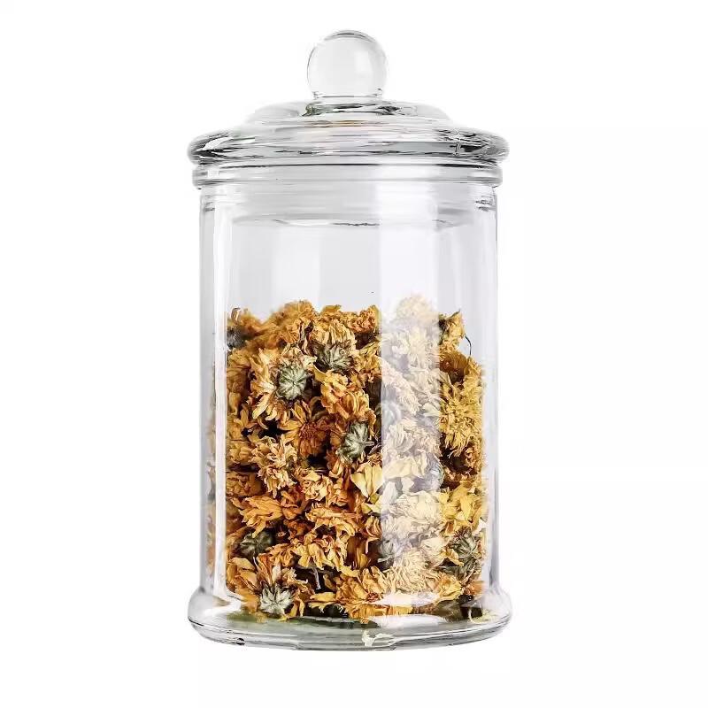 Transparent Glass Multi-functional Storage Jar
