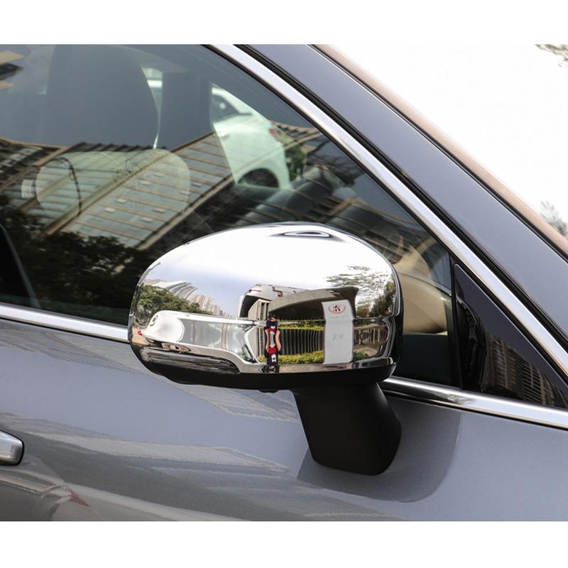 Car Body ABS Chrome Decoration Stick Rear Rearview Side Glass Mirror Cover Trim Frame 2pcs For Volvo XC60 2018