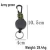 Portable Retractable Steel Wire Keychain with Belt Clip