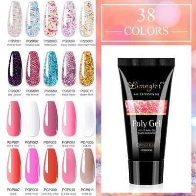 30ML Poly Gel Nails Acrylgel Finger Extend Builder Gel Fake Nail Tips for DIY or Nail Salon