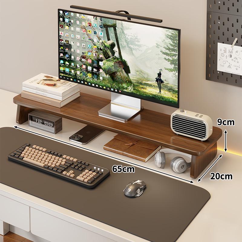Adjustable Monitor & Laptop Desk Stand with Storage