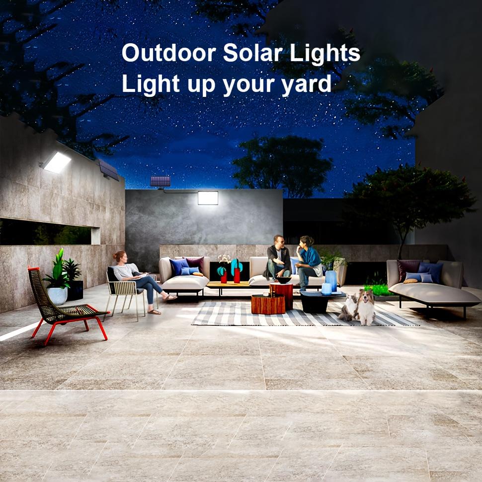 Outdoor 400LEDS Solar Lights Split Motion Sensor Solar Security Lights 3 Modes Waterproof Solar Powered Wall Light Yard Shed