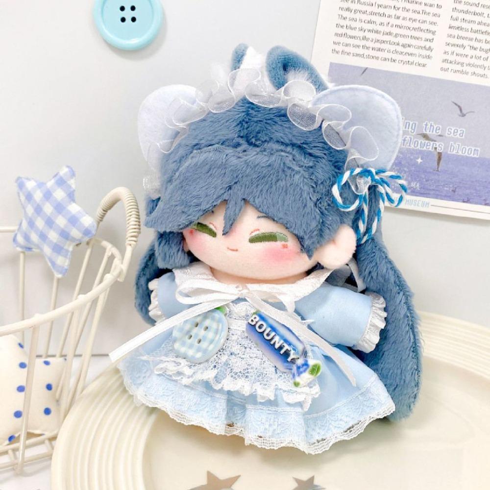 Cat Ear 10cm Cotton Doll Clothes Cute Dress Doll Dress Up Set Doll Clothes Outfit  Doll Accessories