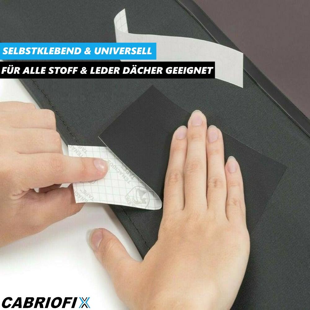 CABRIOFIX Cabrio Tak Reparasjonssett Kalesje Selvklebende Alle Merker 2xSvart