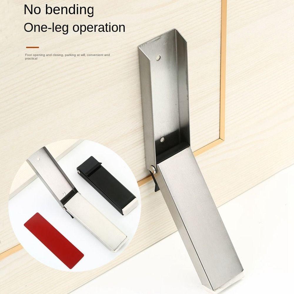 Self Adhesive Door Wedge Stainless Steel Door Holder New Folding Door Stop  Door