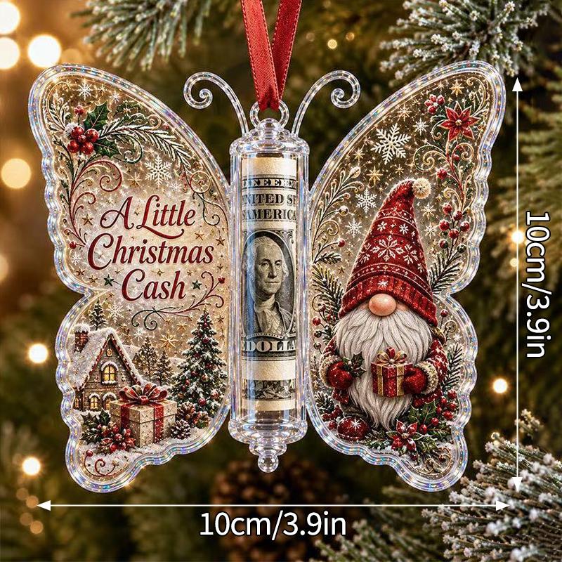 Christmas Cash Boxes Ornament Christmas Tree Money Holder Hanging Pendants Christmas New Year Money Gift Boxes Decorations