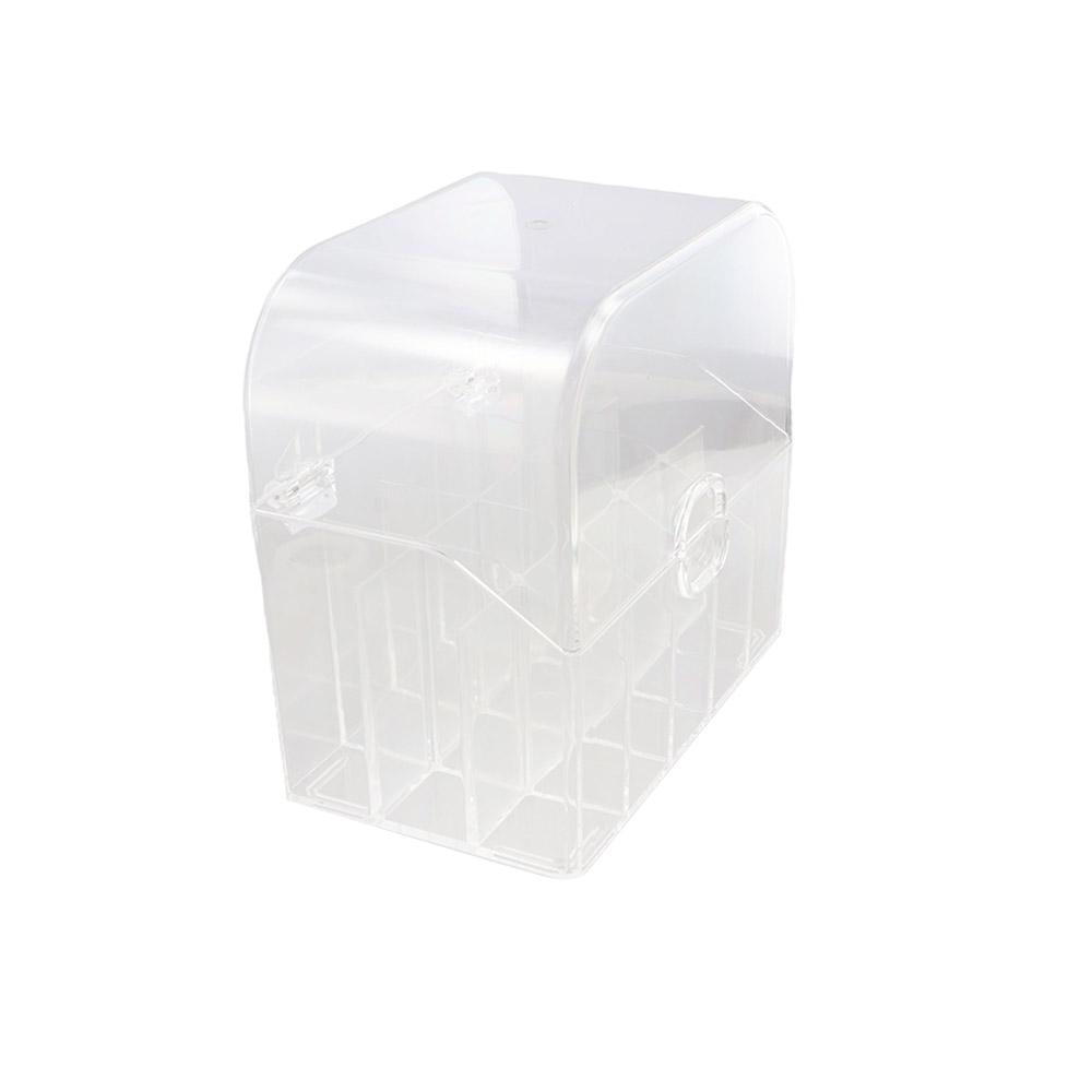 Acrylic Multi-grid Lipstick Storage Case Transparent Dustproof Storage Box  Household
