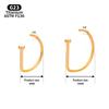 10pcs G23 Titanium Piercing Nose Ring D-shaped Medical 18G 20G Tragus Helix Stud Hoop Septum Earring Body Jewelry