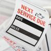 universal window stickers 5x oil change service due reminder labels