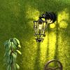Miniature Hollowed Wall Sconce 1/12 Black Metal Wall Lamp for Dollhouse Living Room Hallway Garden Scene Decoration