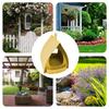 Bird Feeders for Outdoors Hanging Bird Feeder Wild Birds Seed Triangular Roof Garden Waterproof And Windproof Easy To Clean
