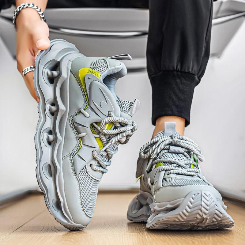 Darth Vader Daddy Shoes Teen Summer Breathable Mesh Platform Shock Absorption Running Shoes Fashion Versatile Trendy Men's Sneakers