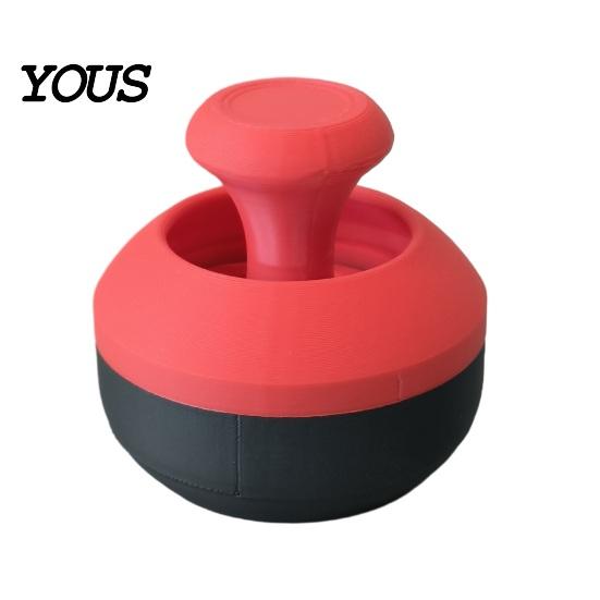 Sensory Stress Ball Alternative 3D Printed Joystick Fidget Toy, Press & Rotate Thumb Relief Toy with Smooth Rotation Damping Action, Portable Desk