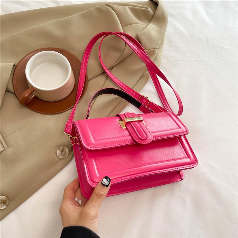Stylish And Simple Single Shoulder Pu Crossbody Bag Perfect For Fall Fashion Trends