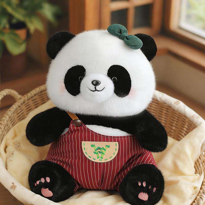 Süßes Anzieh-Panda-Stofftier mit beruhigenden Eigenschaften für Kinder, Geburtstagsgeschenk