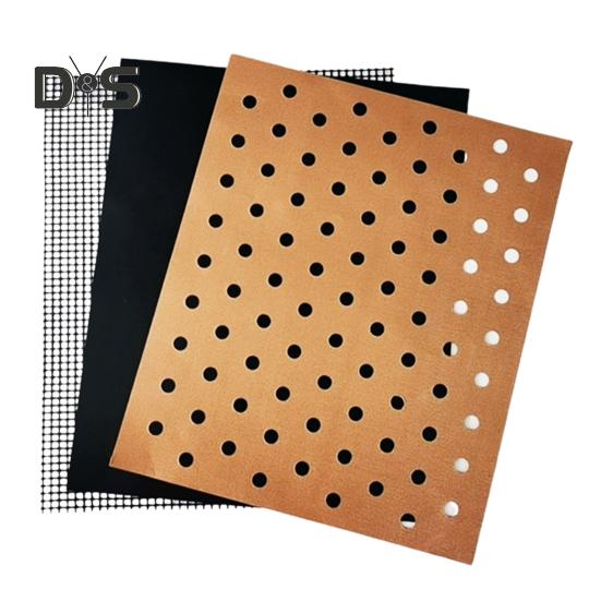 3ks grilovací podložka Jemný otvor Rovnoměrné teplo Snadné čištění Opakovaně použitelné nepřilnavé nepřilnavé podložky do trouby do toustovače odolné vůči vysokým teplotám