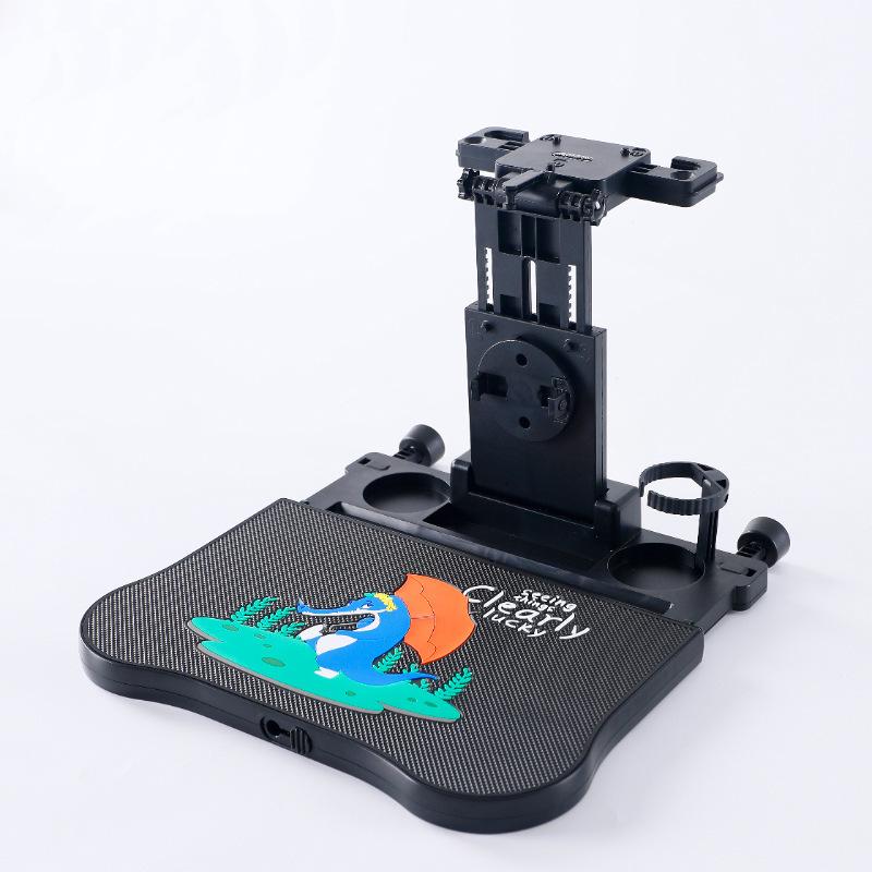 Car Travel Multifunctional Seat Back Table: Adjustable Cup Holder & Laptop Stand for Adults & Kids