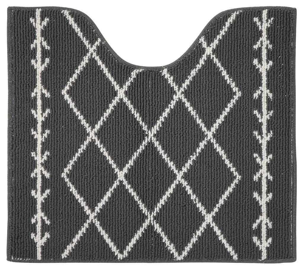 Yokozuna Creation (Yokozuna) Beni Ourain Toilet Foot Mat, Gray