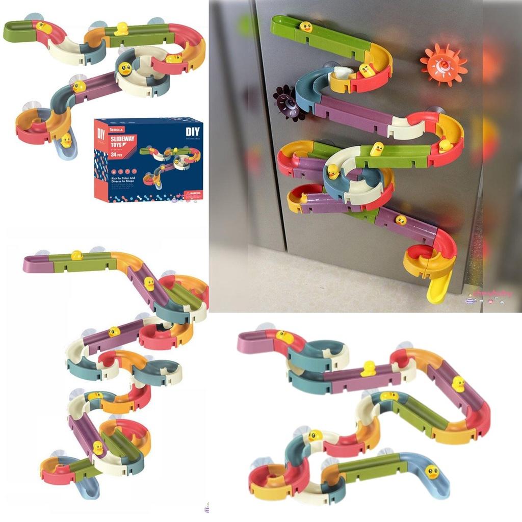 Fun Duck Bathroom Diy Water Track Toy For Kids