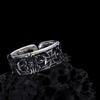 Men's Retro Crosses Rings Punk Hip Hop Jewelry Adjustable Gothic Accessory for Independent Fashion Styles
