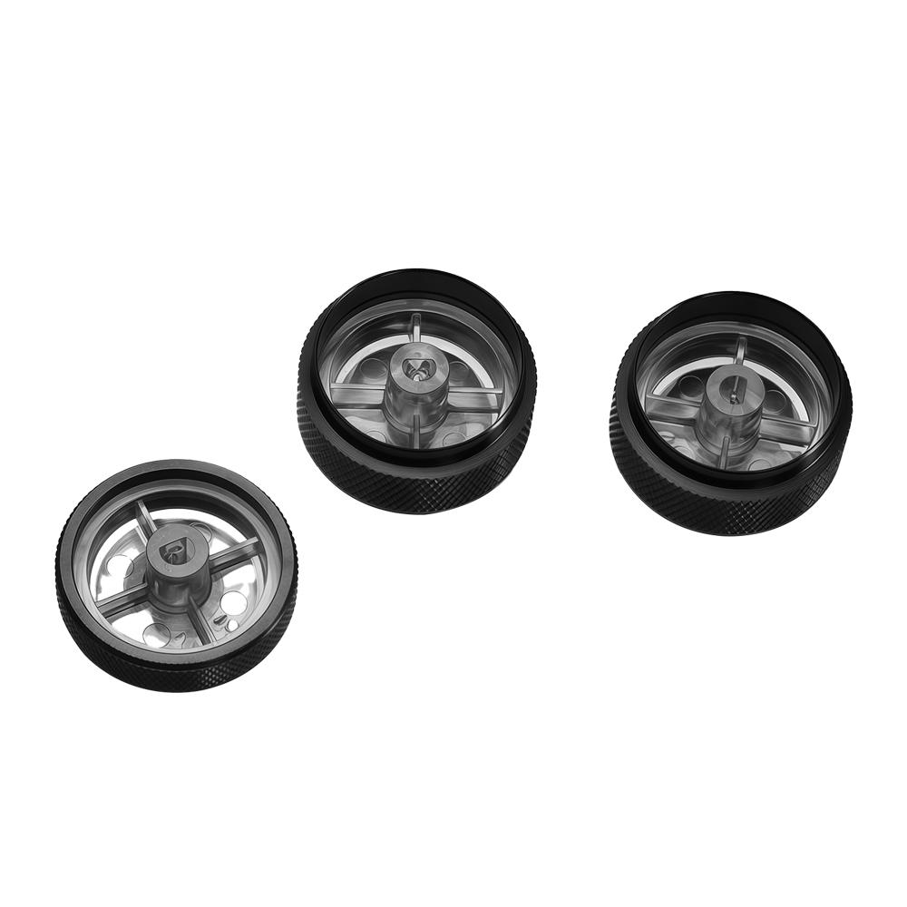 3Pcs Aluminum Alloy Car Ac Knob Air Conditioning Heat Control Knobs for Chevrolet Sail 2008 2009 2010 2011 2012 2013 2014