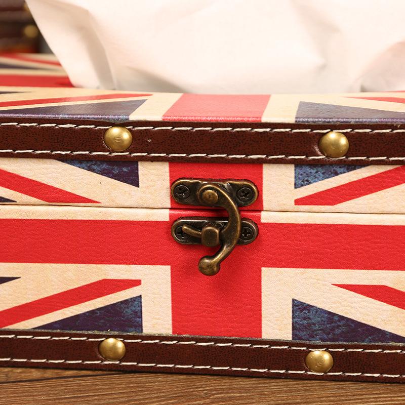 European Retro Tissue Box Home Living Room Coffee Table Napkin Storage Box Bedroom Car Tissue Box Tissue Box Holder