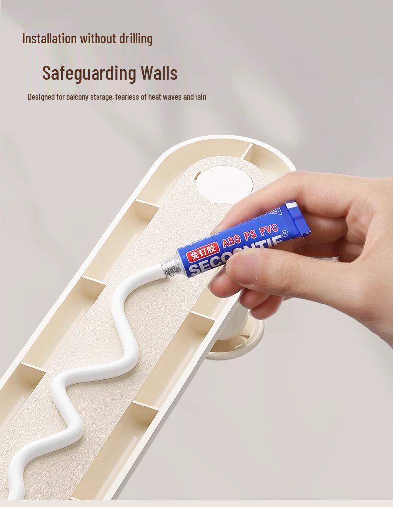 Wall-Mounted Clothes Rack for Balcony & Household Drying, Hanging, and Storage