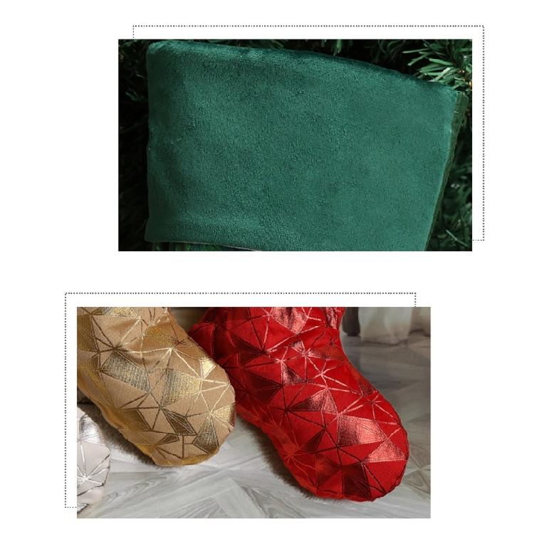 Christmas Decoration Hanging Sock Soft Fabric Christmas Stocking Holiday Party Gifts Bag Decoration For Mantels Display