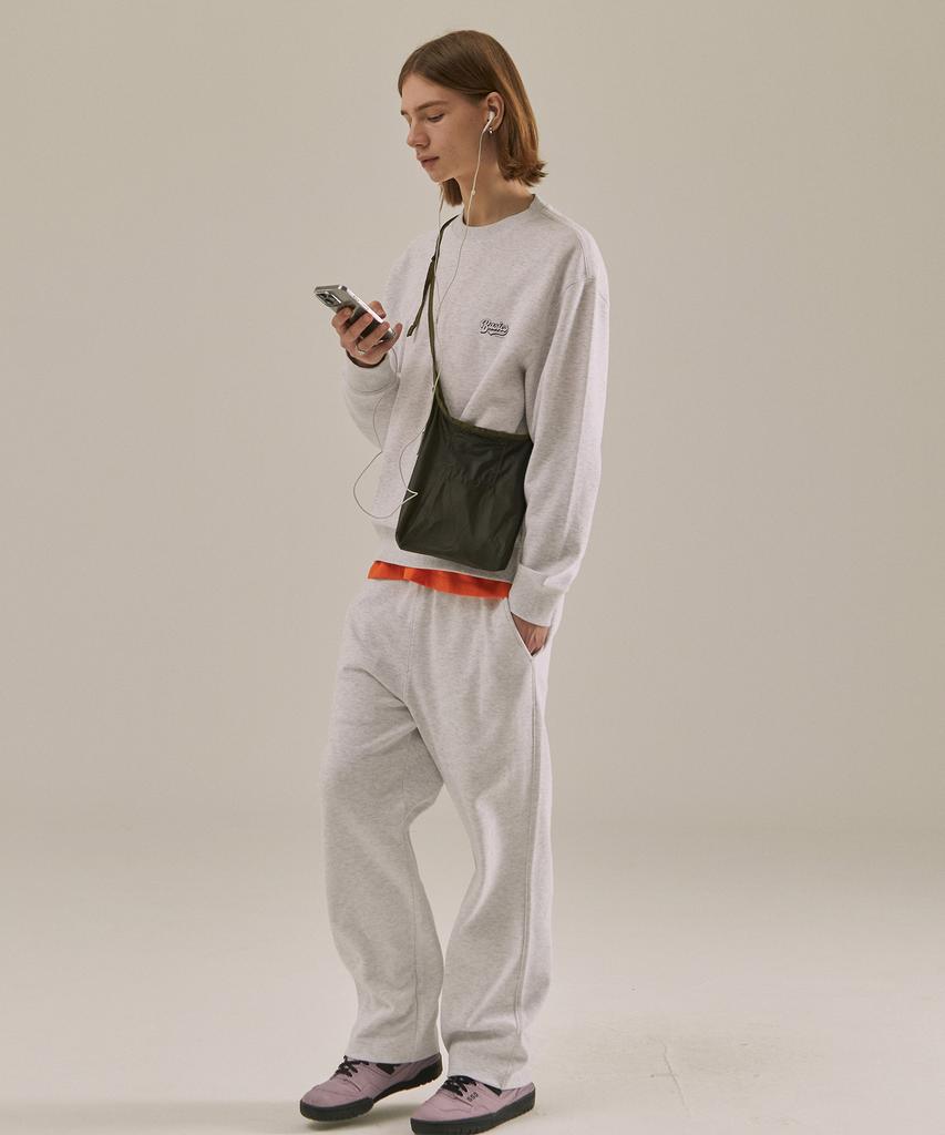 BASIC HOUSE Uni Basic Straight Pants Light Grey Lypt0101