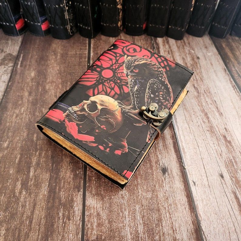 

Кожаный журнал, Кожаный скетчбук на 200 листов с необрезанными краями, Кожаный дневник, Дневник сновидений, Подарок на Хэллоуин, Дневник ручной работы, Журнал, Свадебный подарок. 7 x 5 in