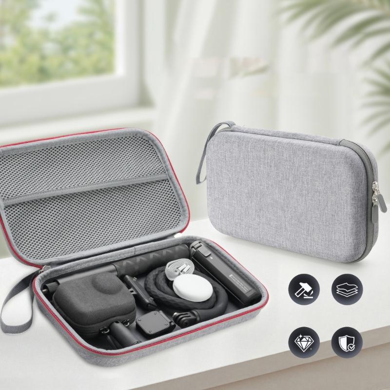 Compact EVA Carrying Case Water Resistant Protections Bag for 360 GO Ultra Camera Secure Storage Accessories
