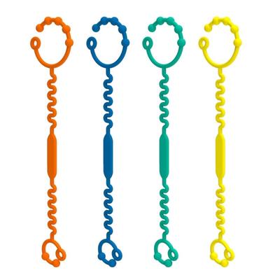 Portabottiglia Multifunzione per Bambini e Giocattoli, Cinturino Morbido in Silicone per Tazza, Laccio Colorato per Biberon del Neonato, Essenziale per Passeggini
