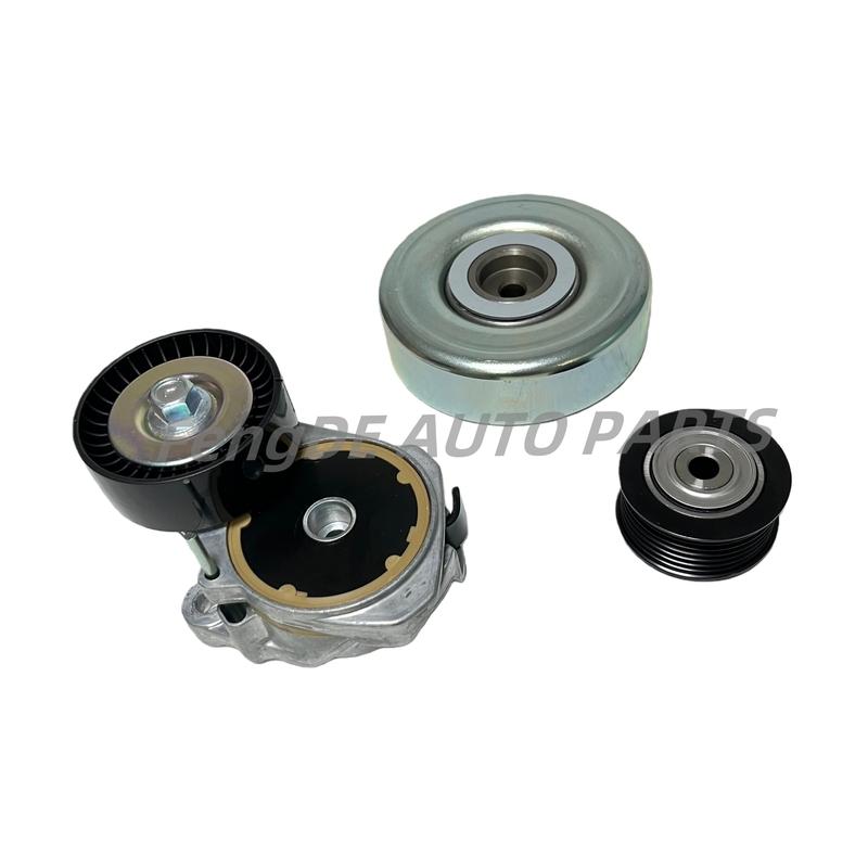 Drive fan belt tensioner and pulley kit for Tundra 5.7L Lexus LS460 4.6L LX570 2007-2013 16620-0S010 16604-38020 16603-38030