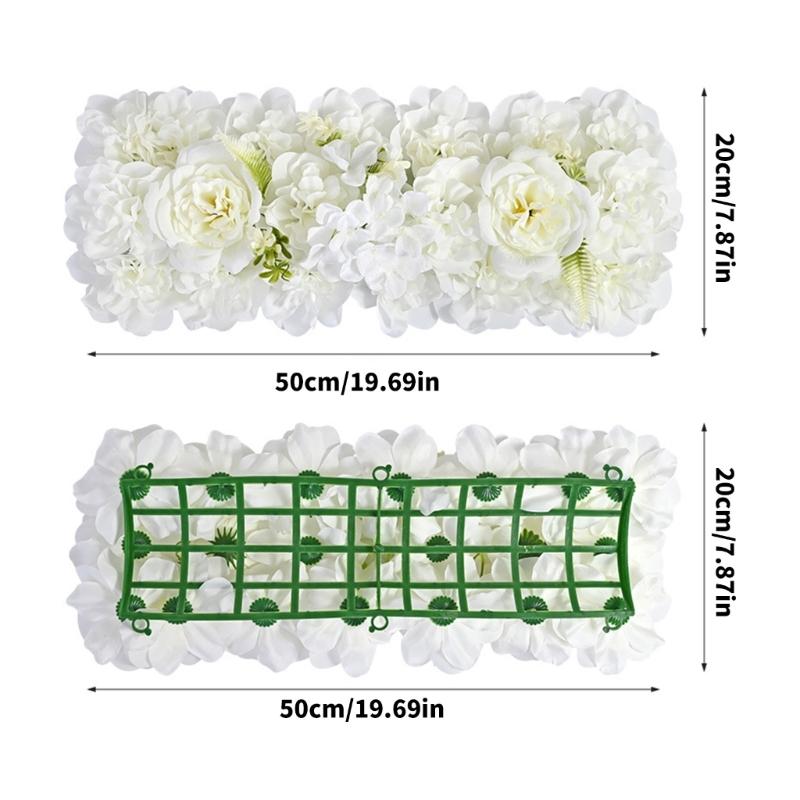 Realistic Silk Flower Decoration For Wedding Reception Anniversary Party Backdrop Wall Decors Ceremony Arch Layouts