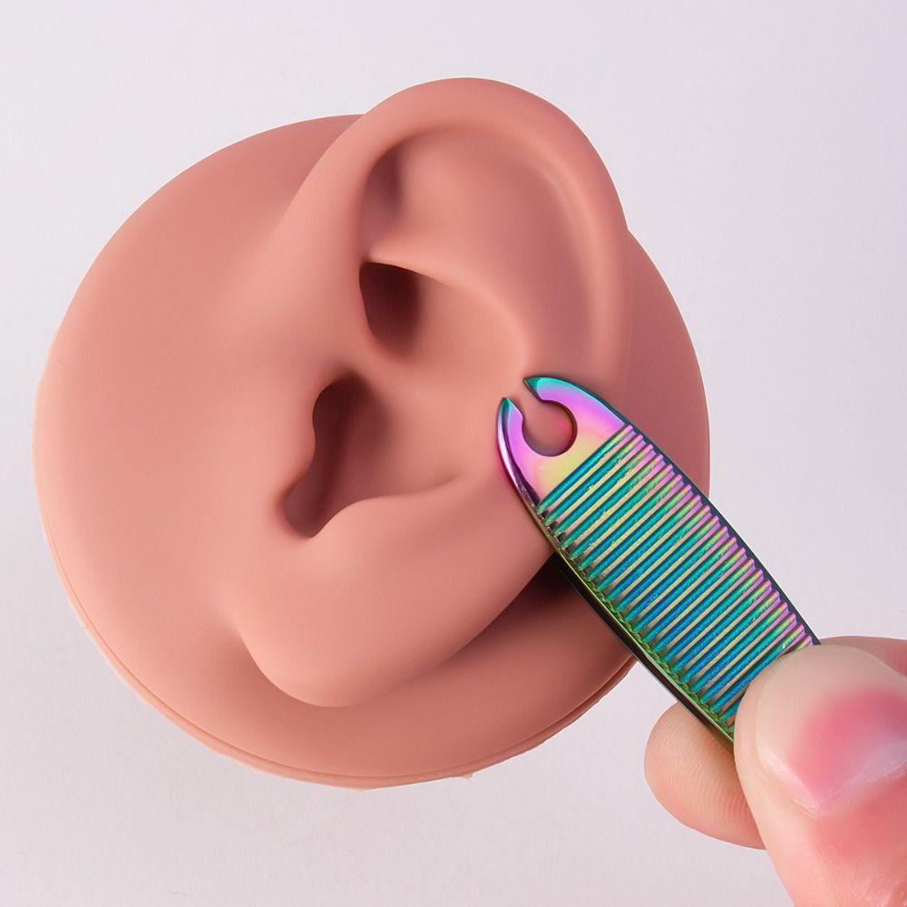 Septum Piercing Tool Dermal Forceps Ear Stud Dermal Piercing Tool Body Piercing Tool Jewelry Tool