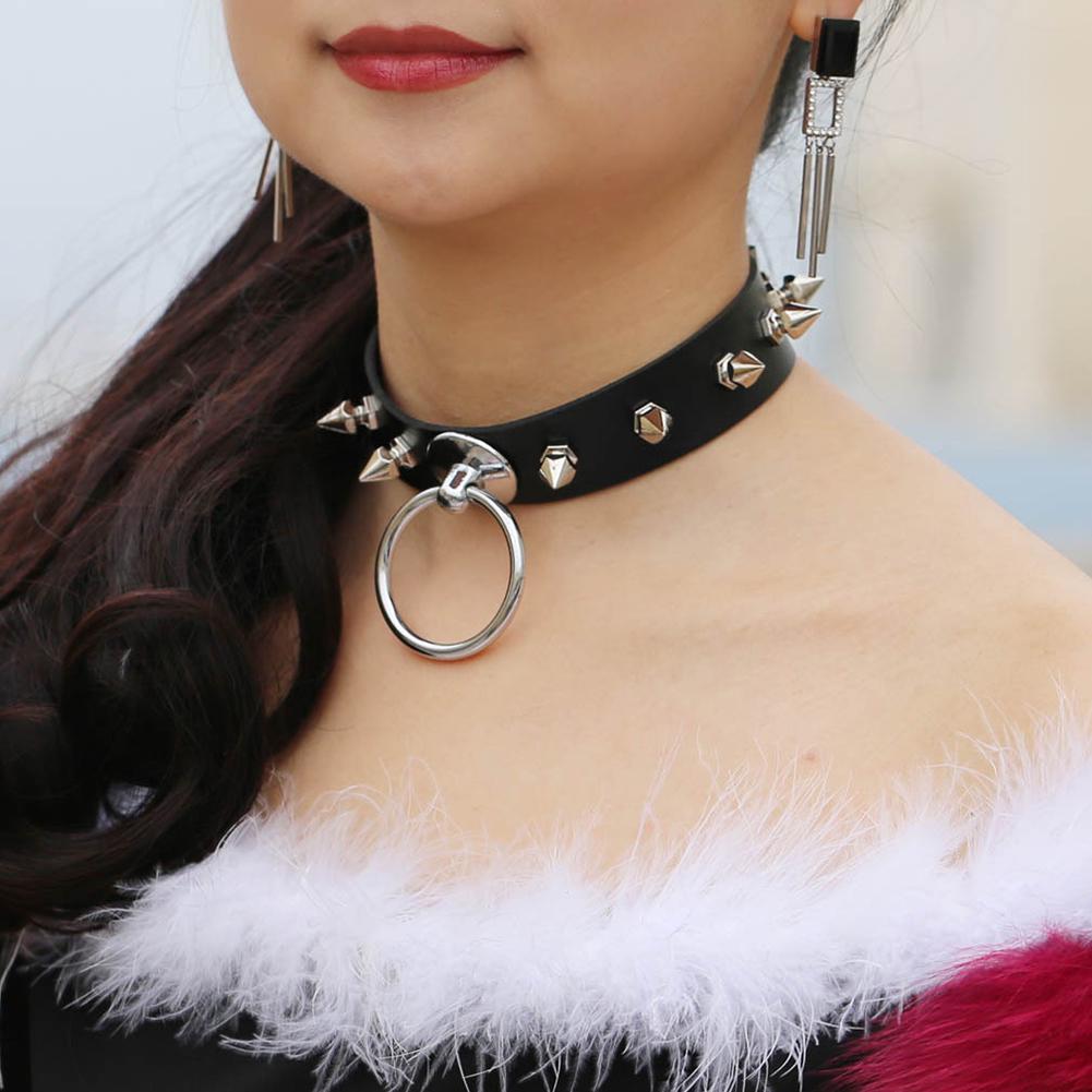 Buy Leather Collar Tethered Slave Neck 