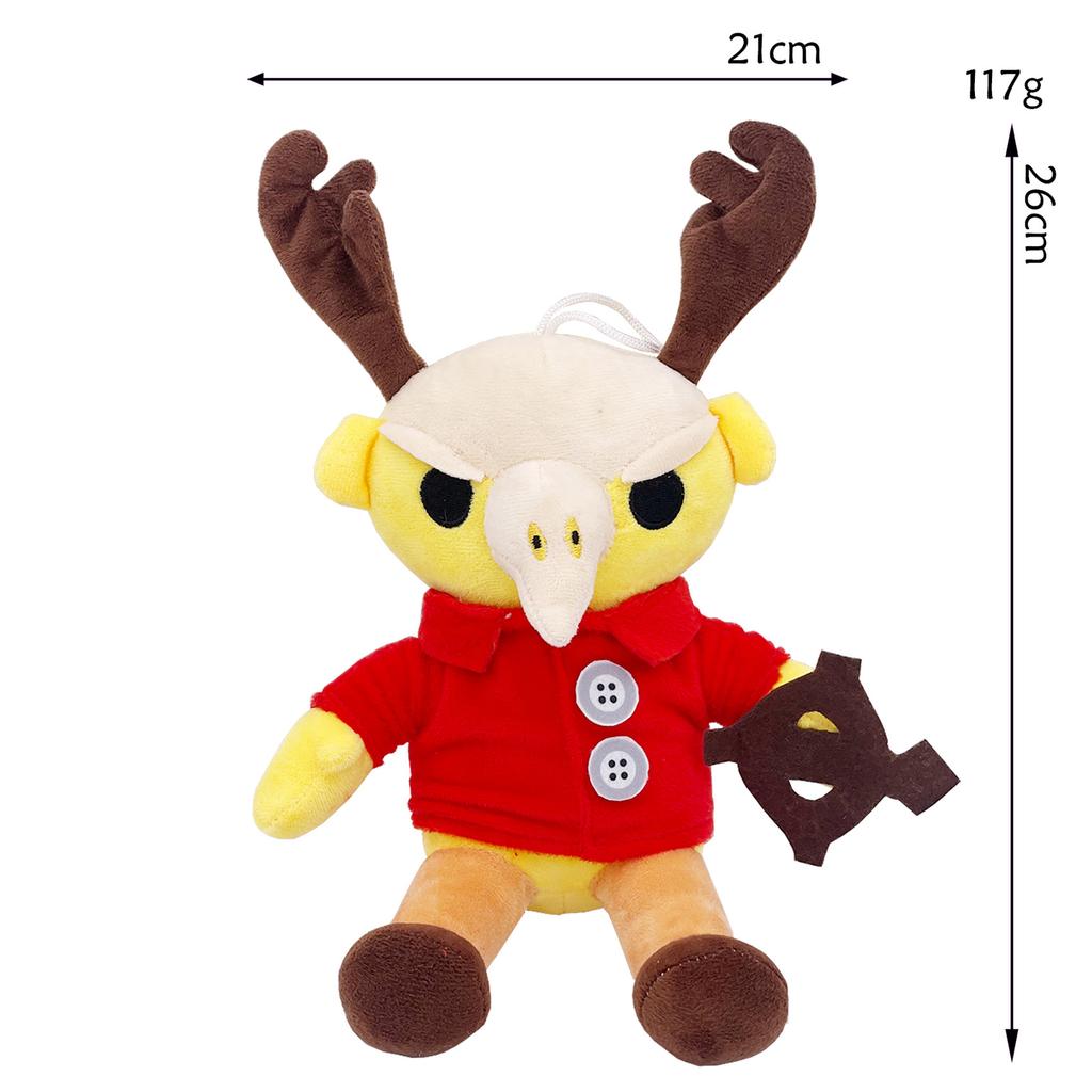 99 Nights Horror Game Moose Plush Toy Forest Deer Stuffed Animal Soft Doll Halloween Gift Collectible 30cm