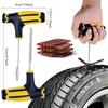 Car Tire Repair Tool Kit with Rubber Strip for Tubeless Tire Puncture Plug Studding Tools