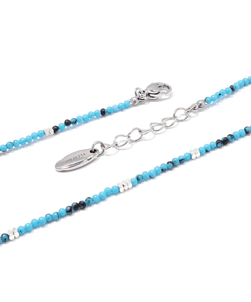 Polalita Turkish Blue Shine Hema Necklace (Plt-Nl-092_Bl)