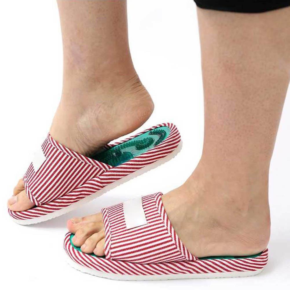 1 Pair Acupuncture Massage Slippers Shoes Reflexology Massage Slippers Foot Massager Tools
