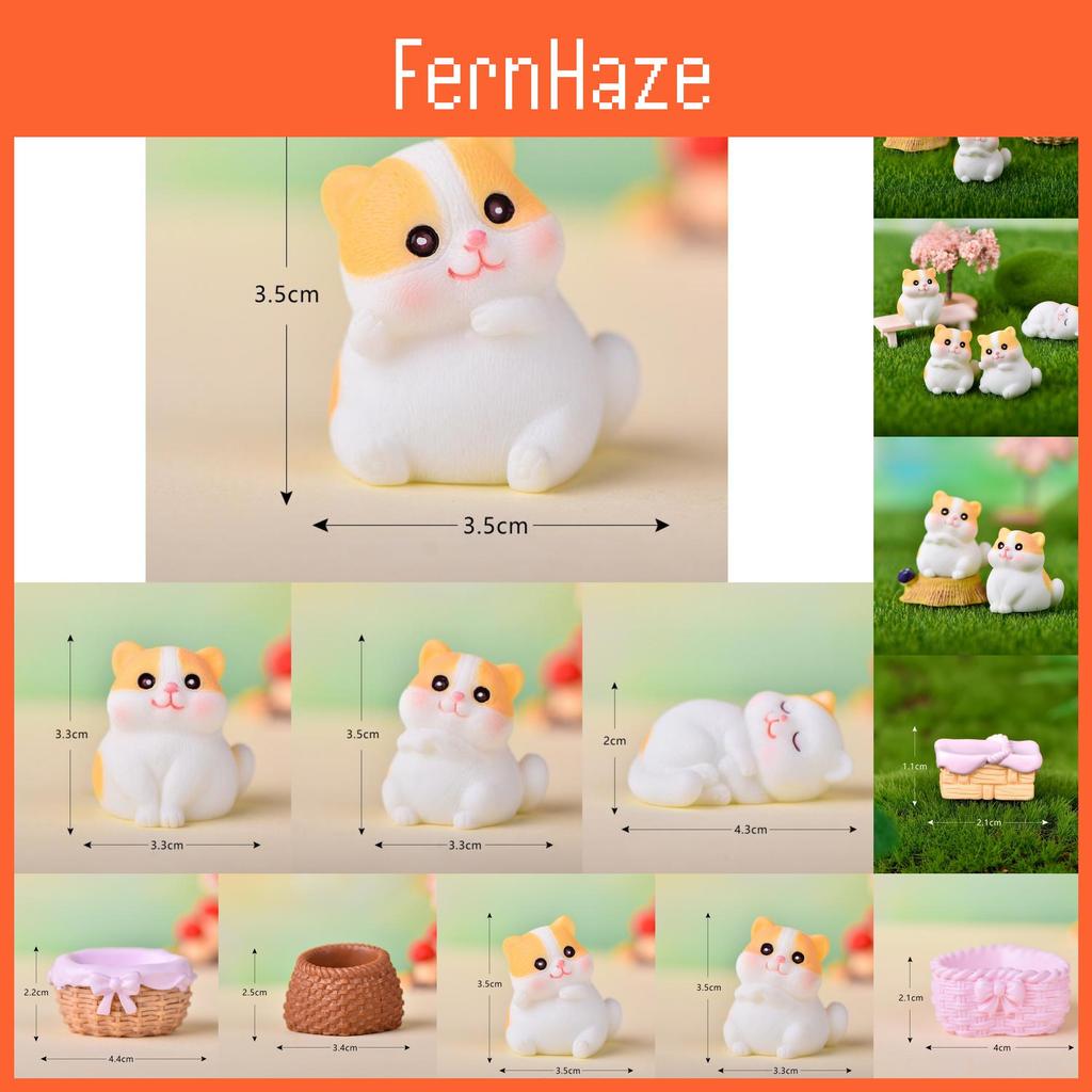 Detailed Resin Orange Tabby Cat Figurines For Creative Garden Projects
