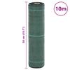 Vidaxl Agrowłóknina Antychwastowa, Zielona, 0,5X10 M, Pp