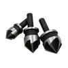 90° Carbon Steel Hex Shank 5-Flute Countersink Set (12/16/19mm) – 3-Piece Woodworking Chamfering Tool, Tax Included