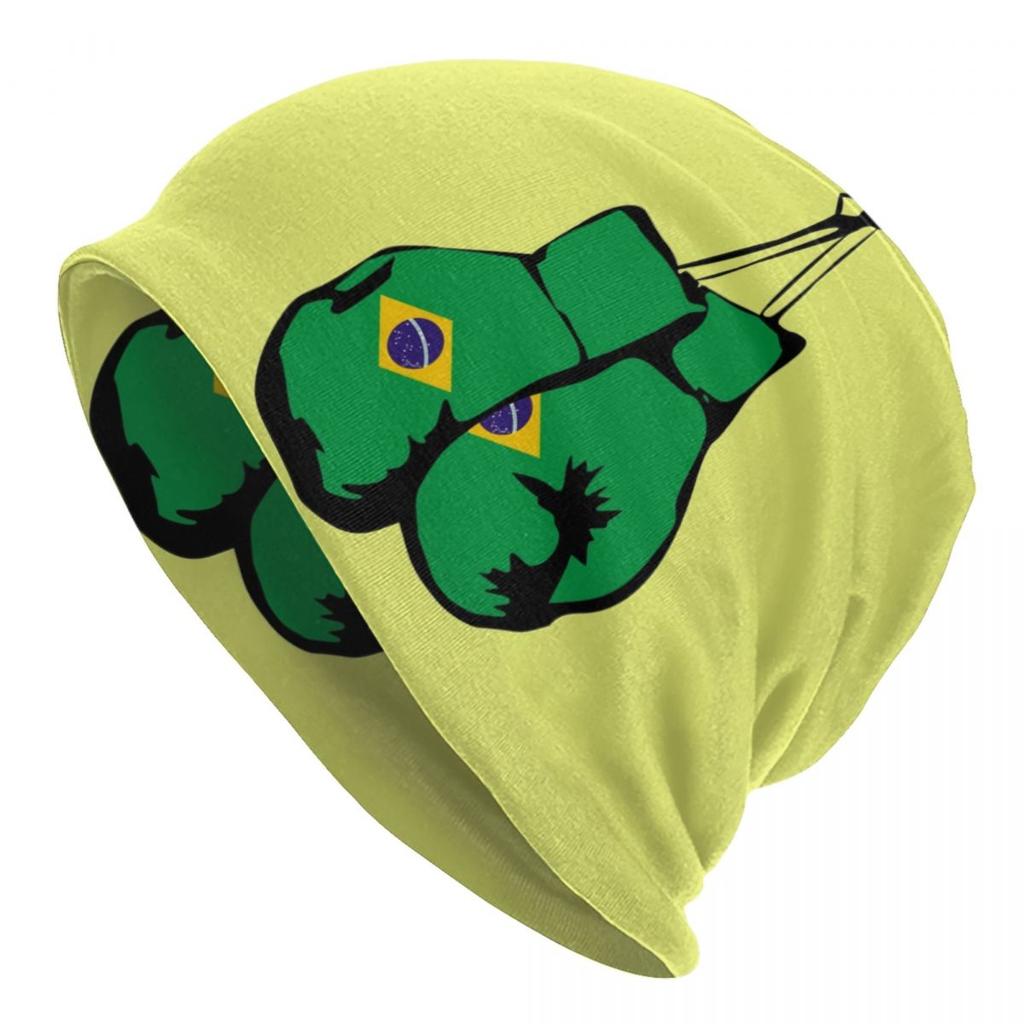 Custom Brazil Flag Bonnet Hat Knitting Hat Unisex WoUnisex Cool Unisex Warm Winter Beanies Cap