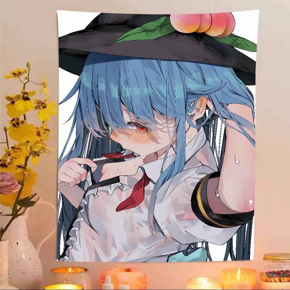 XXL Fashion Hot Popular Touhou Project Tapestry Anime Surrounding Bedroom Study Home TapestryRoom Dormitory Game Room Decoration