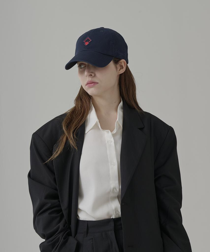 Seuteijial Diamond Washed Ball Cap [Navy]