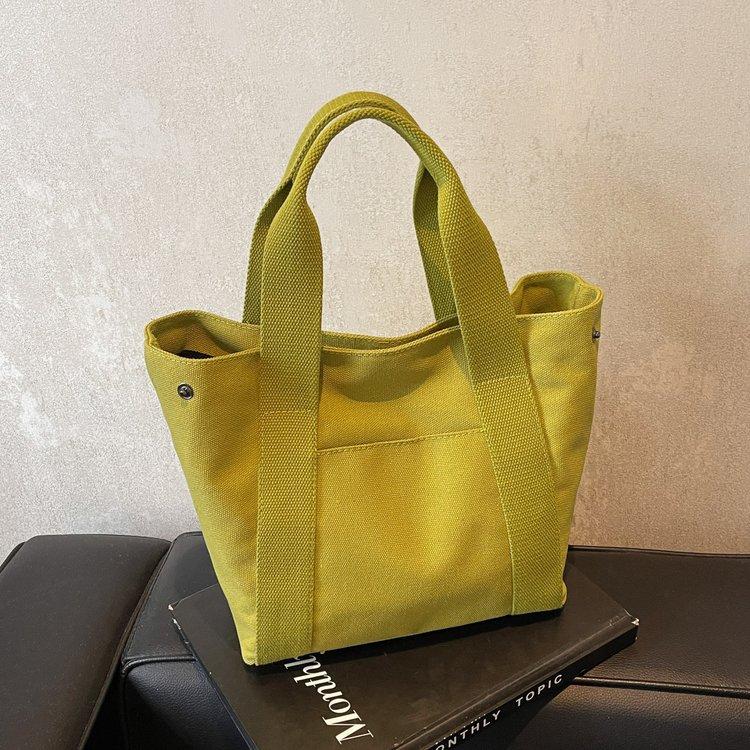 Canvas-Tasche Damen Herbst und Winter vielseitig 2025 neue Mode tragbare Damen-Tasche einfache Stofftasche Tragetasche