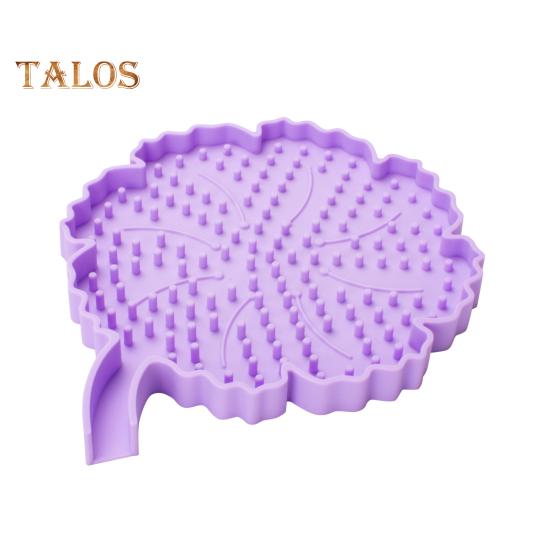 

Мыльница для ванной комнаты с приподнятыми краями, антитающая, с автоматическим сливом, силиконовая мыльница, держатель для губки со сливным носиком светло-фиолетовый